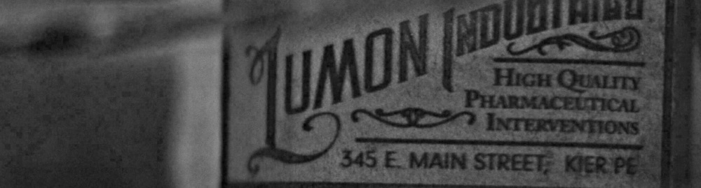 Vintage Lumon Industries signage